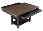 Baywater Natural/Black Wood Counter Height Table