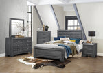 Beechnut Contemporary Gray Wood King Bed