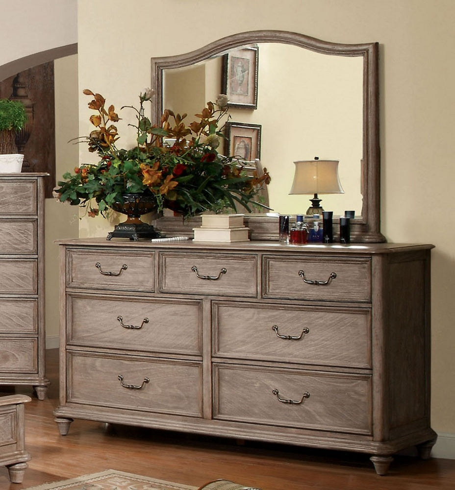 Belgrade I Natural Tone Wood Dresser w/Mirror