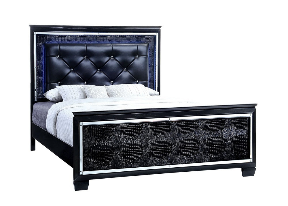 Bellanova Contemporary Black Queen Bed