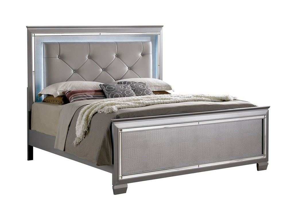 Bellanova Contemporary Silver King Bed