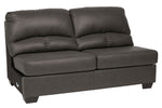 Aberton 3-Pc Gray RAF Sectional Sofa (Oversized)