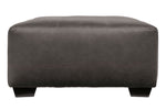 Aberton Gray Oversized Accent Ottoman