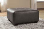 Aberton Gray Oversized Accent Ottoman