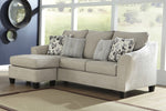 Abney Driftwood Fabric Reversible Sectional Sofa (Oversized)