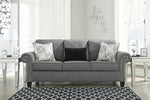 Agleno Charcoal Fabric Sofa (Oversized)