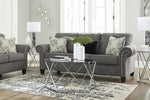 Agleno Charcoal Fabric Sofa (Oversized)