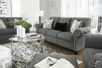 Agleno Charcoal Fabric Sofa (Oversized)