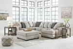 Ardsley 4-Pc Pewter Fabric RAF Sectional Sofa