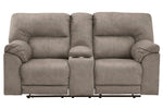 Cavalcade Slate Double Power Recliner Loveseat