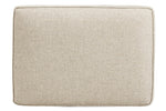 Claredon Contemporary Linen Fabric Ottoman