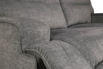 Coombs Charcoal Fabric 2-Seat Manual Recliner Sofa