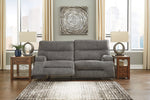 Coombs Charcoal Fabric 2-Seat Power Recliner Sofa