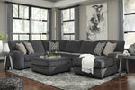 Tracling 3-Pc Slate RAF Sectional (Oversized)