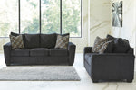 Wixon Slate Fabric Loveseat