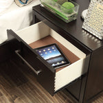 Berenice Espresso Solid Wood Nightstand