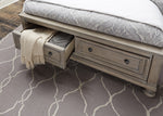 Bethel Wire Brushed Wood Platform Cal King Bed