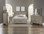 Bethel Wire Brushed Wood Platform Cal King Bed