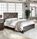 Bianca Dark Walnut Wood Queen Bed