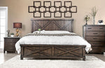 Bianca Dark Walnut Wood Queen Bed