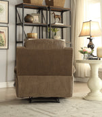 Bina Taupe Polished Microfiber Manual Recliner