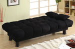 Bonifa Elephant Skin Microfiber Futon Sofa