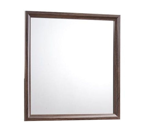 Brandon Medium Warm Brown Wood Frame Dresser Mirror