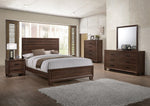 Brandon Medium Warm Brown Wood Frame Dresser Mirror