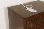 Brandt Brown Cherry Wood Nightstand