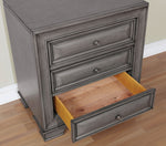 Brandt Gray Wood Nightstand