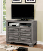 Brandt Gray Wood TV Chest