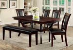 Brent 2 Dark Cherry/Brown Side Chairs