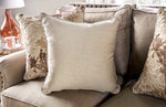 Briana Beige Chenille Sofa (Oversized)