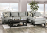 Bridie 2-Pc Gray Fabric RAF Sectional Sofa