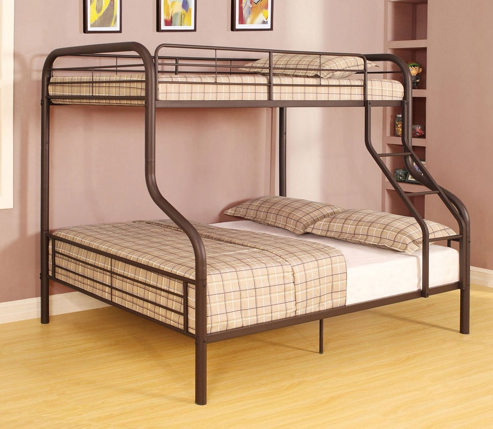 Cairo Sandy Black Metal Twin over Full Bunk Bed