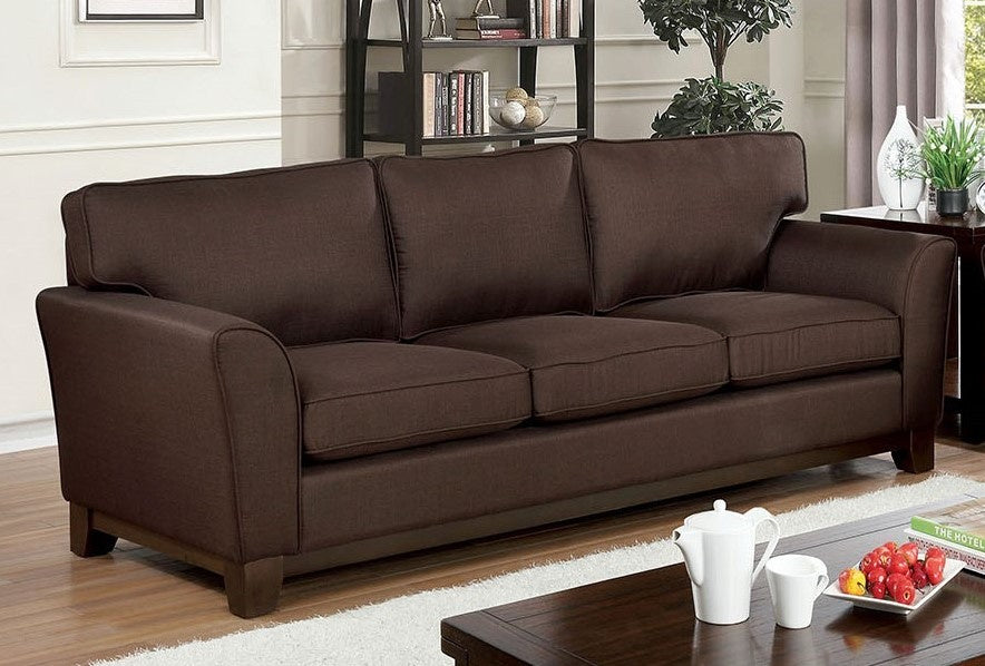 Caldicot Brown Tight Woven Chenille Sofa