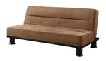 Callie Brown Microfiber Click-Clack Sofa Bed