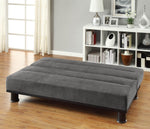 Callie Graphite Microfiber Click-Clack Sofa Bed