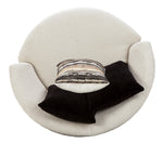 Cambri Snow Fabric Oversized Swivel Chair