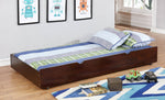 Cameron Dark Walnut Full Bunk Bed with Trundle