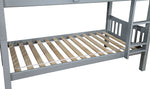 Cameron Gray Wood Full over Full Bunk Bed