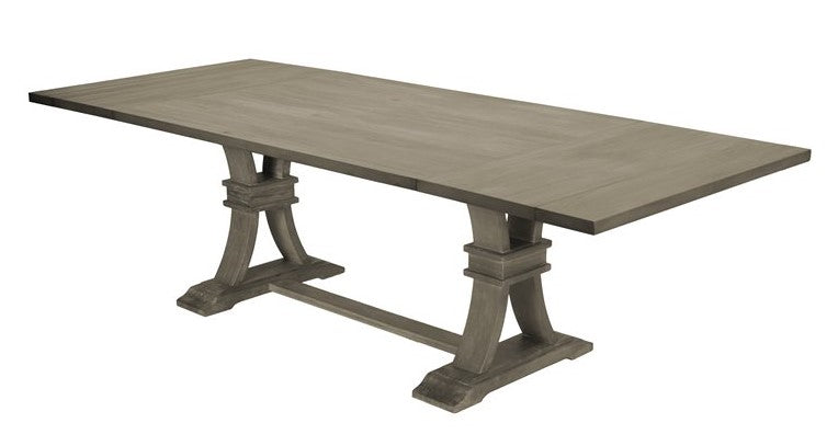 Carlie Gray Wood Extendable Dining Table