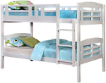 Cassie White Twin over Twin Bunk Bed