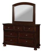 Castor Brown Cherry Wood 7-Drawer Dresser