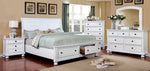 Castor White Solid Wood Dresser