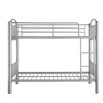 Cayelynn Silver Metal Tube Twin/Twin Bunk Bed