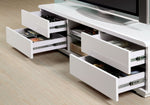 Cerro White Lacquer Wood TV Stand