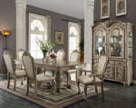 Chateau De Ville Antique White Wood Dining Table