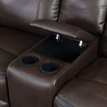 Chenai Leather Gel Manual Recliner Loveseat