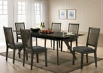 Cherie 2 Gray Fabric/Wood Side Chairs